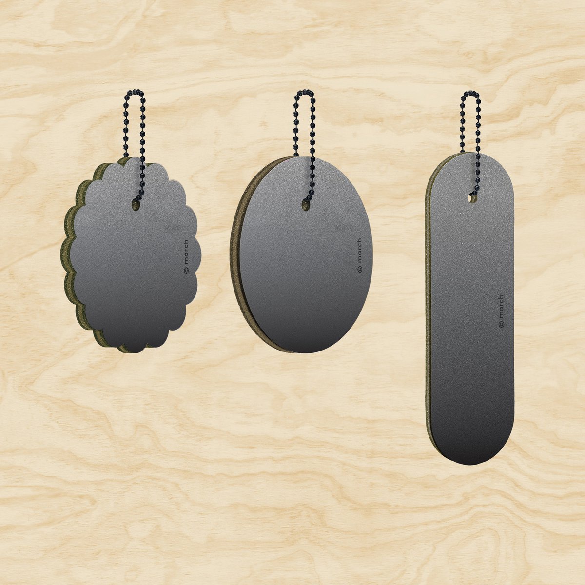 Reflektor aus Holz FADE BLACK