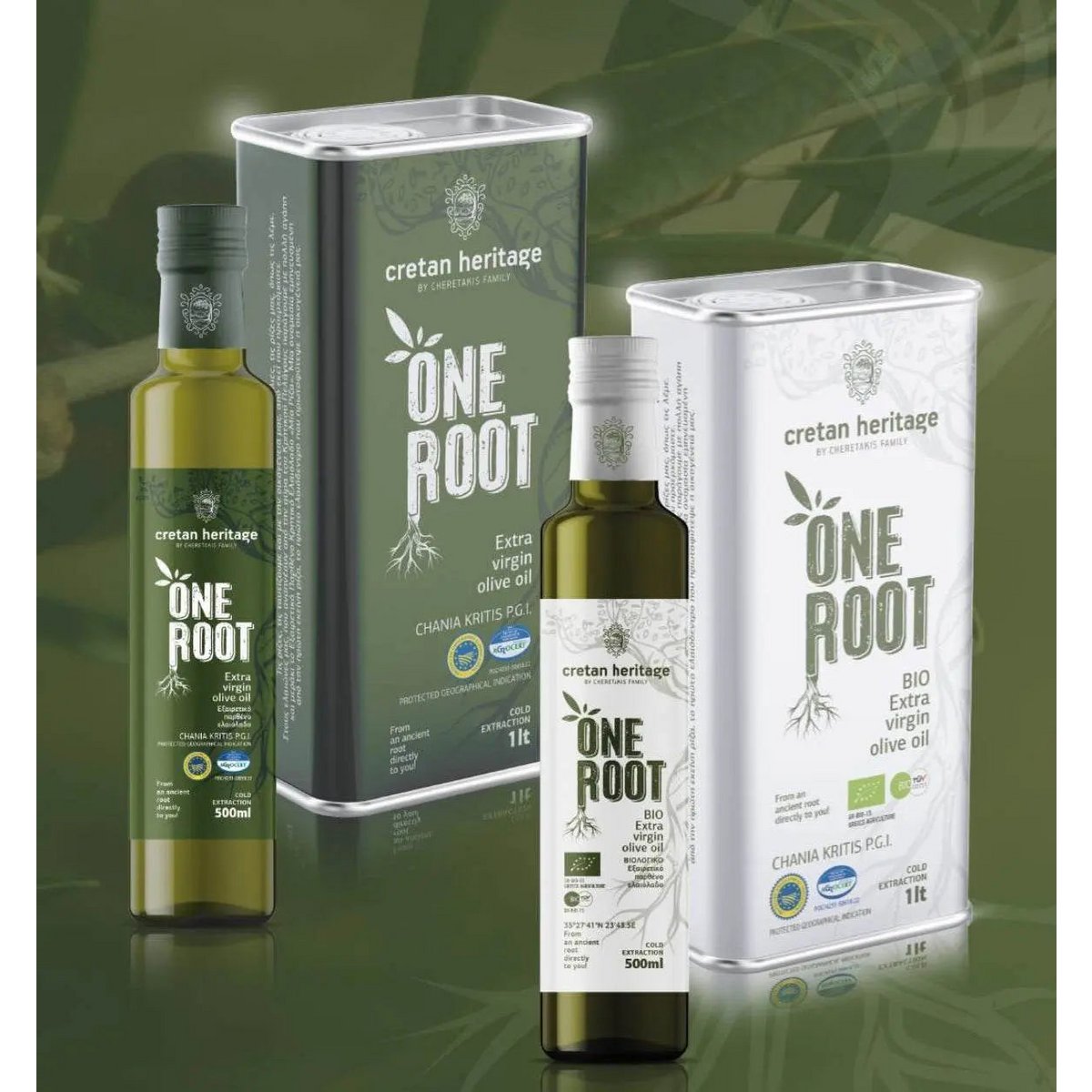 Cretan Heritage – One Root – Greek Extra Virgin Olive Oil – 5L Can