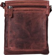 Leather shoulder bag Taupe - Crossbody bag made of taupe -colored leather