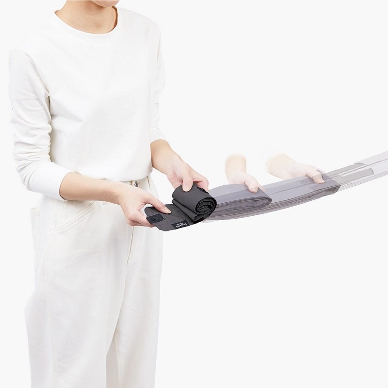 Shupatto compacte opvouwbare boodschappentas maat M - Charcoal (Sumi)