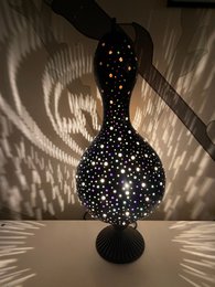 Lampa z tykwy - Kot i księżyc 2