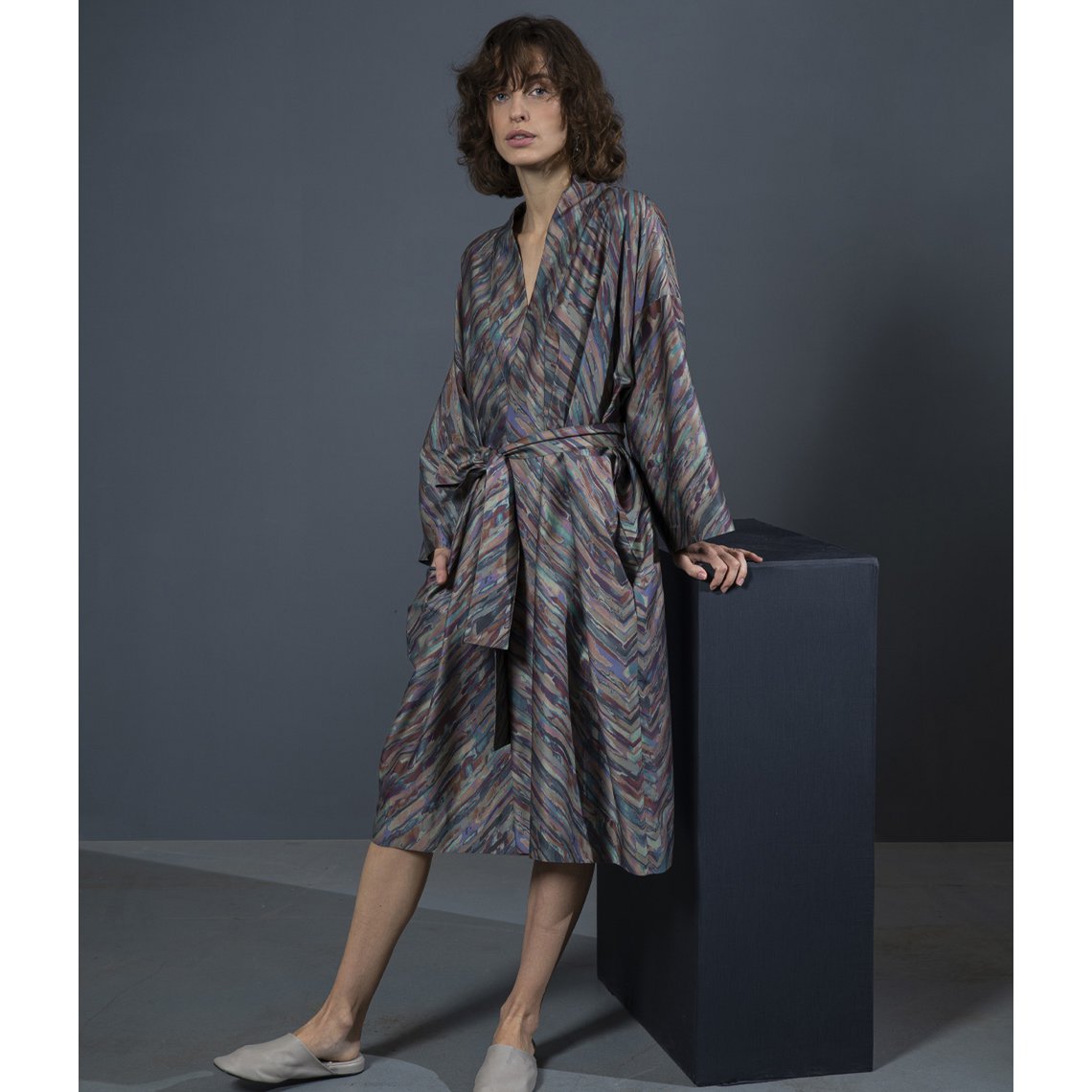 Bathrobe Kimono Dunes Illumination