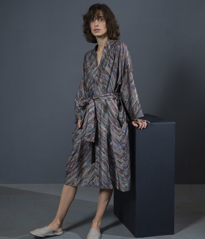 Bathrobe Kimono Dunes Illumination