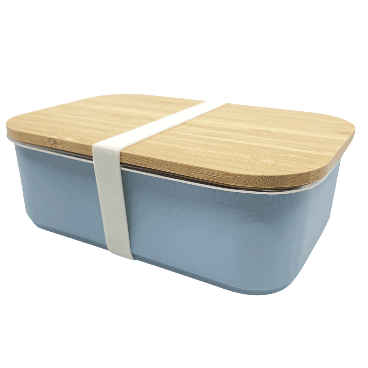 Silicone elastic lunch box (set) - White