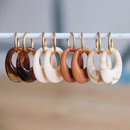 Ørering i rustfrit stål med harpiksdråbe – blandet/guld