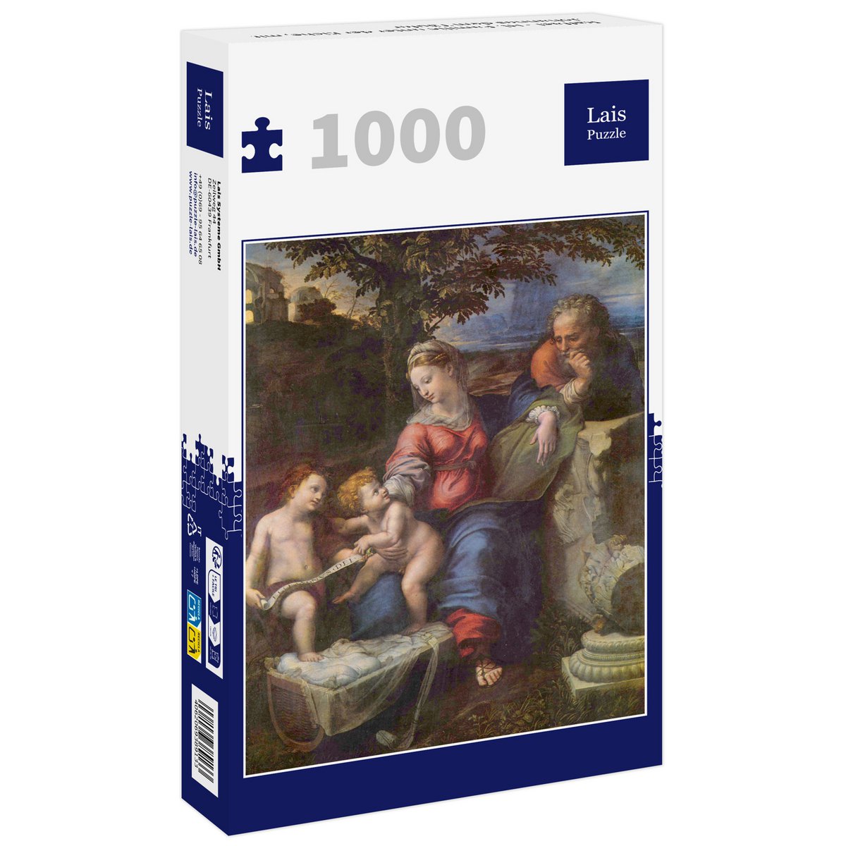 LAIS Puzzle Raffael - Familia sagrada bajo el roble, con Juan el Bautista 1000 partes