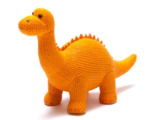 Badespielzeug/Beißring Diplodocus-Dinosaurier aus Naturkautschuk