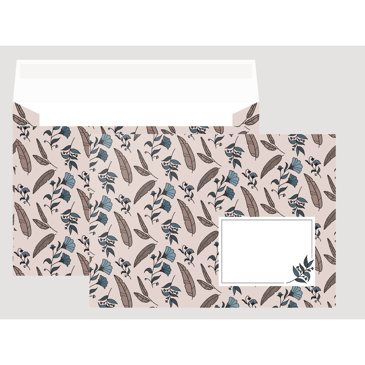 Envelop 02 bloemen (set van 10)