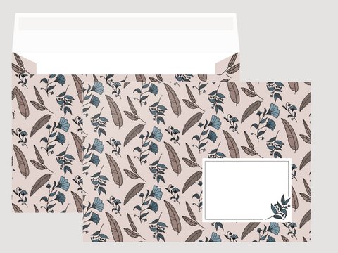 Envelop 02 bloemen (set van 10)