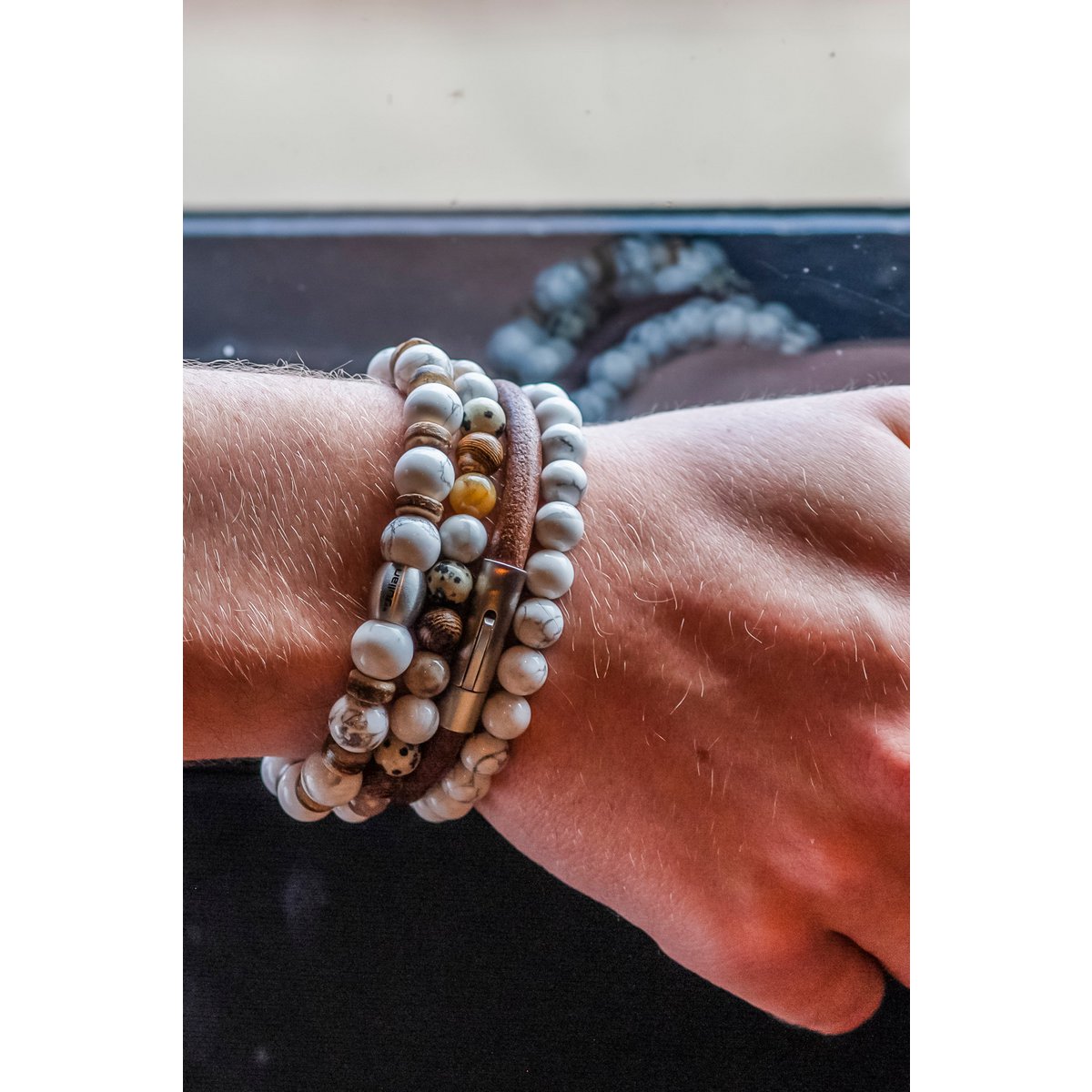 armband Flores naturel- 6mm