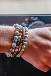 armband Flores naturel- 6mm
