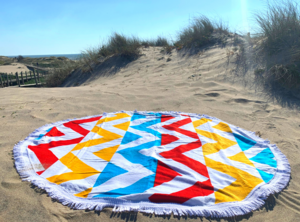 Round Illusion Beach/ Picnic Towel