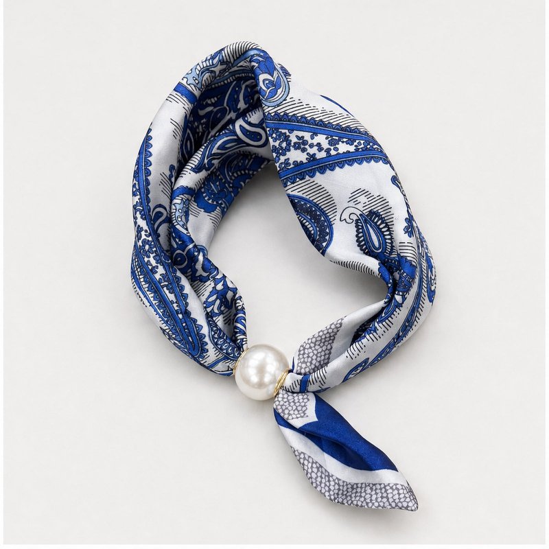 HS Parelsjaal Satijnprint Paisley - Meerdere Prints