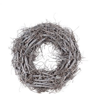 Natur Kranz Caleb, D60cm, H18cm, innen D24cm, whit