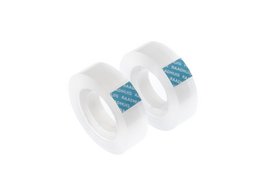 Plakband Raadhuis transparant 15mmx33m blister a 2 rol