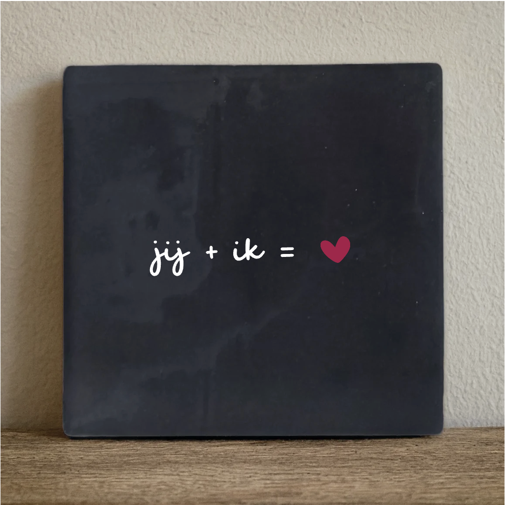 Fliesen Sie und ich ist Liebe - 10 x 10 cm