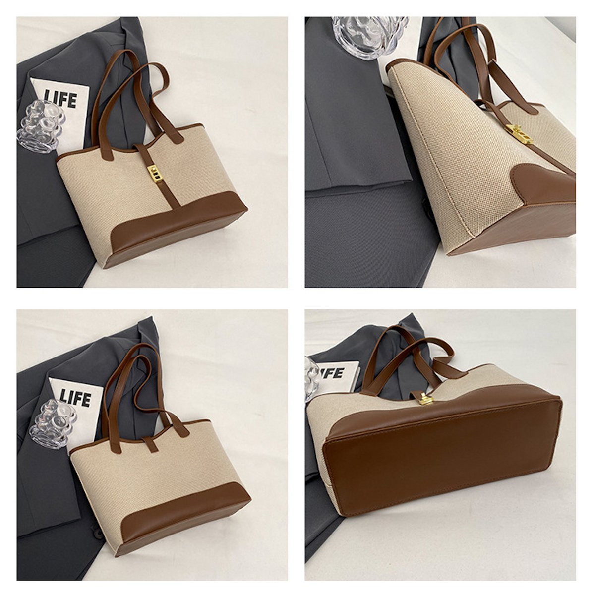 AnBeck 'Be classy' canvas shoulder bag