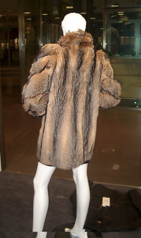 bellissime giacche lunghe in volpe grigia, assolutamente CHIC e CLASSY