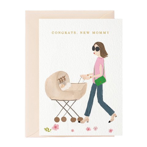 Gefeliciteerd nieuwe mama wenskaart