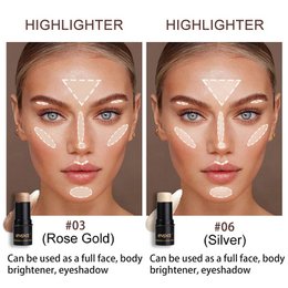 Highlighting & Bronzer Stick Gezicht Verhelderende Blusher Rouge Concealer Pen Langdurige Corrector Neus Schaduw Contouren Cosmetica