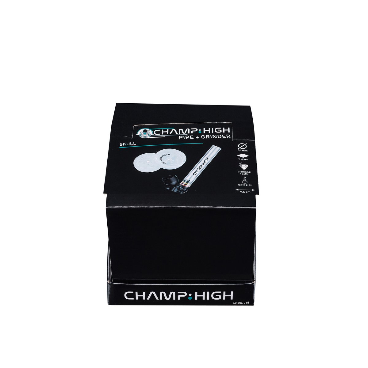 Display 12 glazen pijpensets + mini grinder