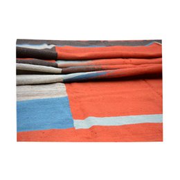 Modern Carmine Pink Kilim Rug
