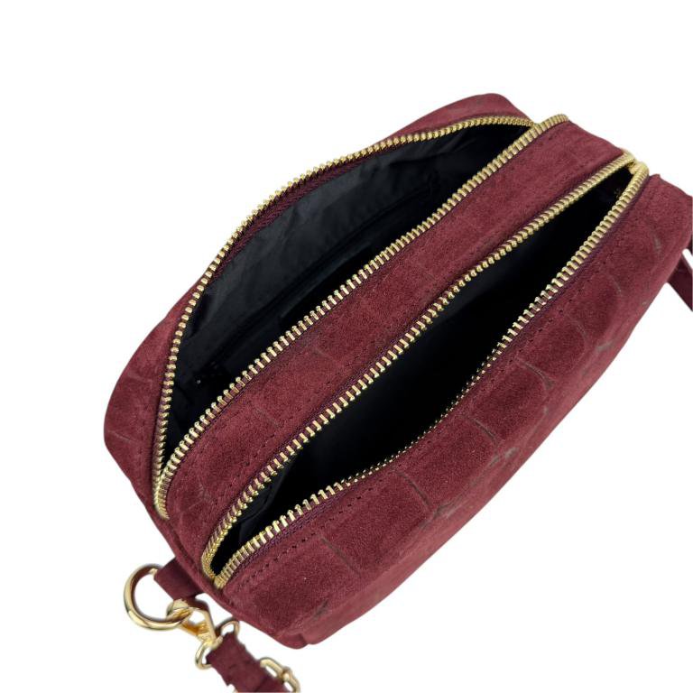Bolso Bandolera Serraje Italiano con Diseño Croco B2B 58077