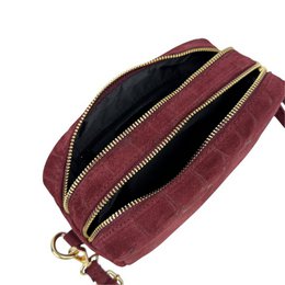 Bolso Bandolera Serraje Italiano con Diseño Croco B2B 58077