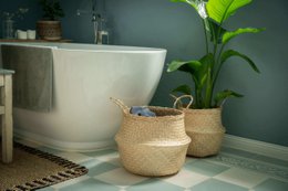 Panier Seegras avec poignée - stockage et débordement