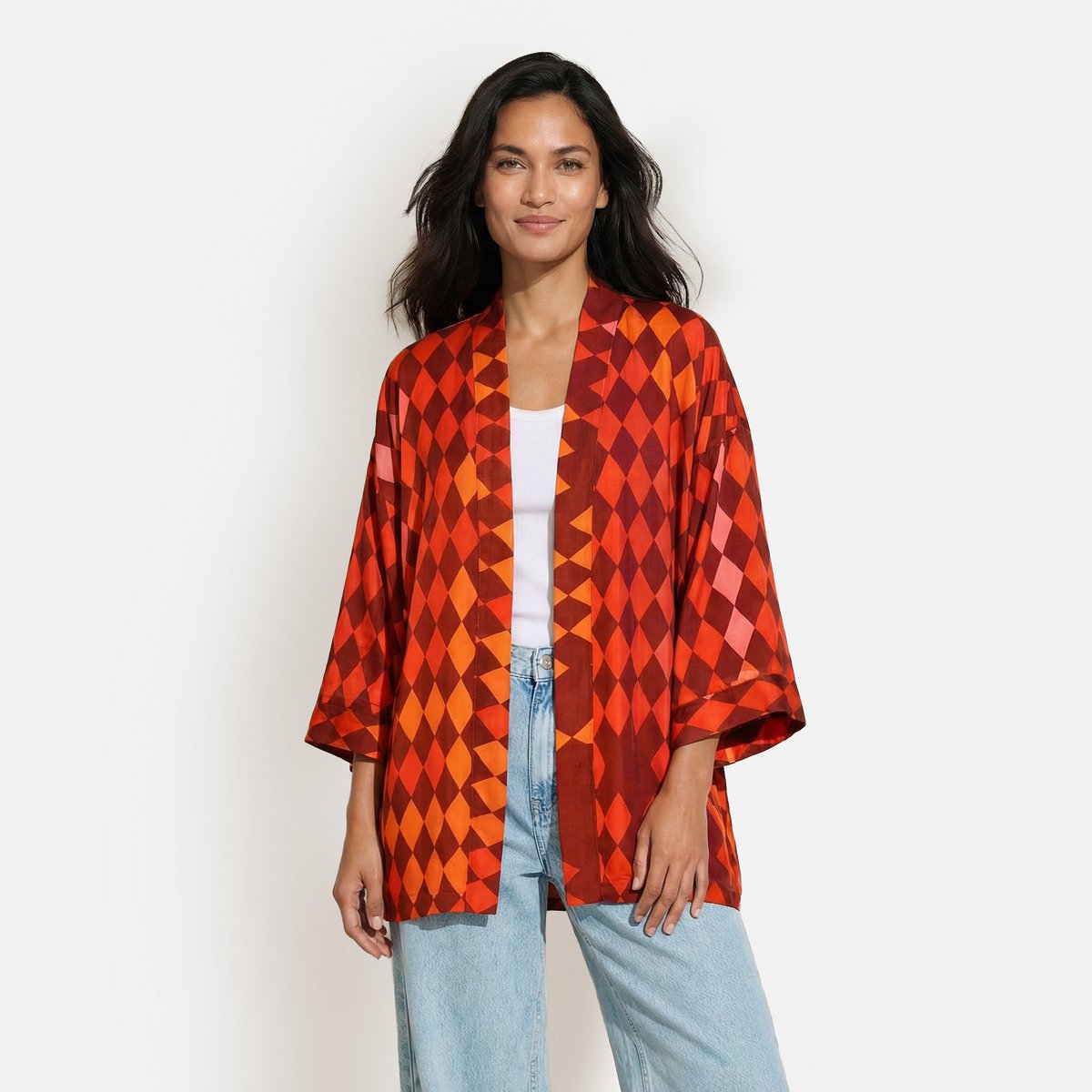 Kurzer Kimono, MEDEA, rot