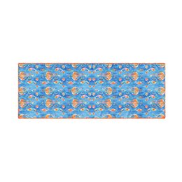 Blue Silk Scarf Ikat Print Aulia