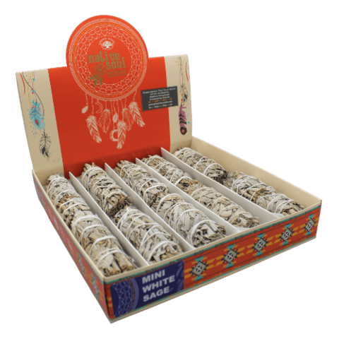Native Soul Mini White Sage Display voor reiniging