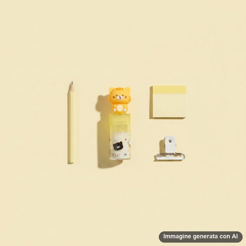 Kat lippenstift gum set - Kawaii roterend ontwerp