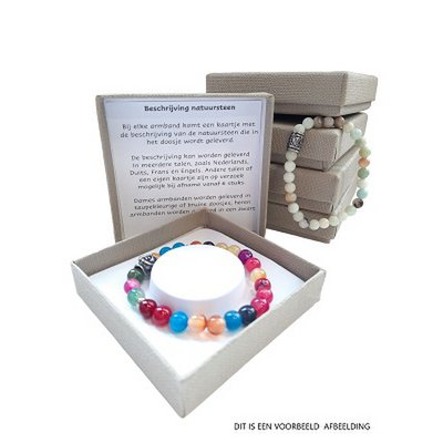 Damenarmband Chalcedon-Basisperle