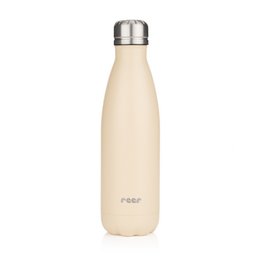 Farve rustfrit stål isoleret flaske 500ml, beige