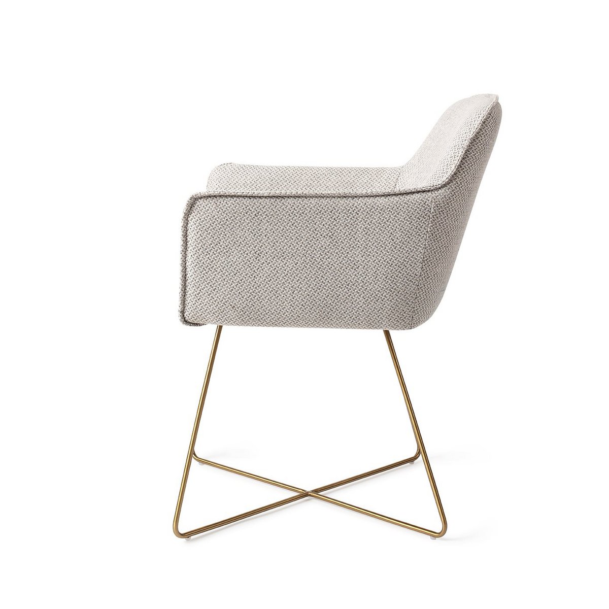 Jesper Home Hofu Dining Chair Cross Gold