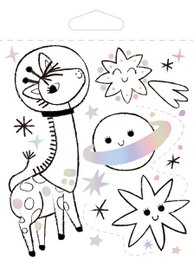 Mini livre de coloriage - Espace