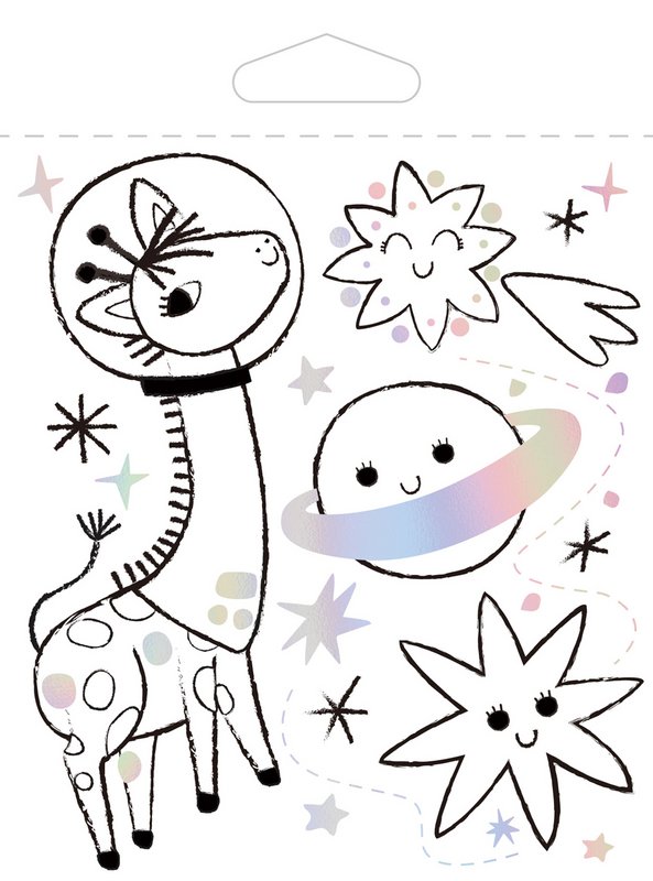 Mini livre de coloriage - Espace
