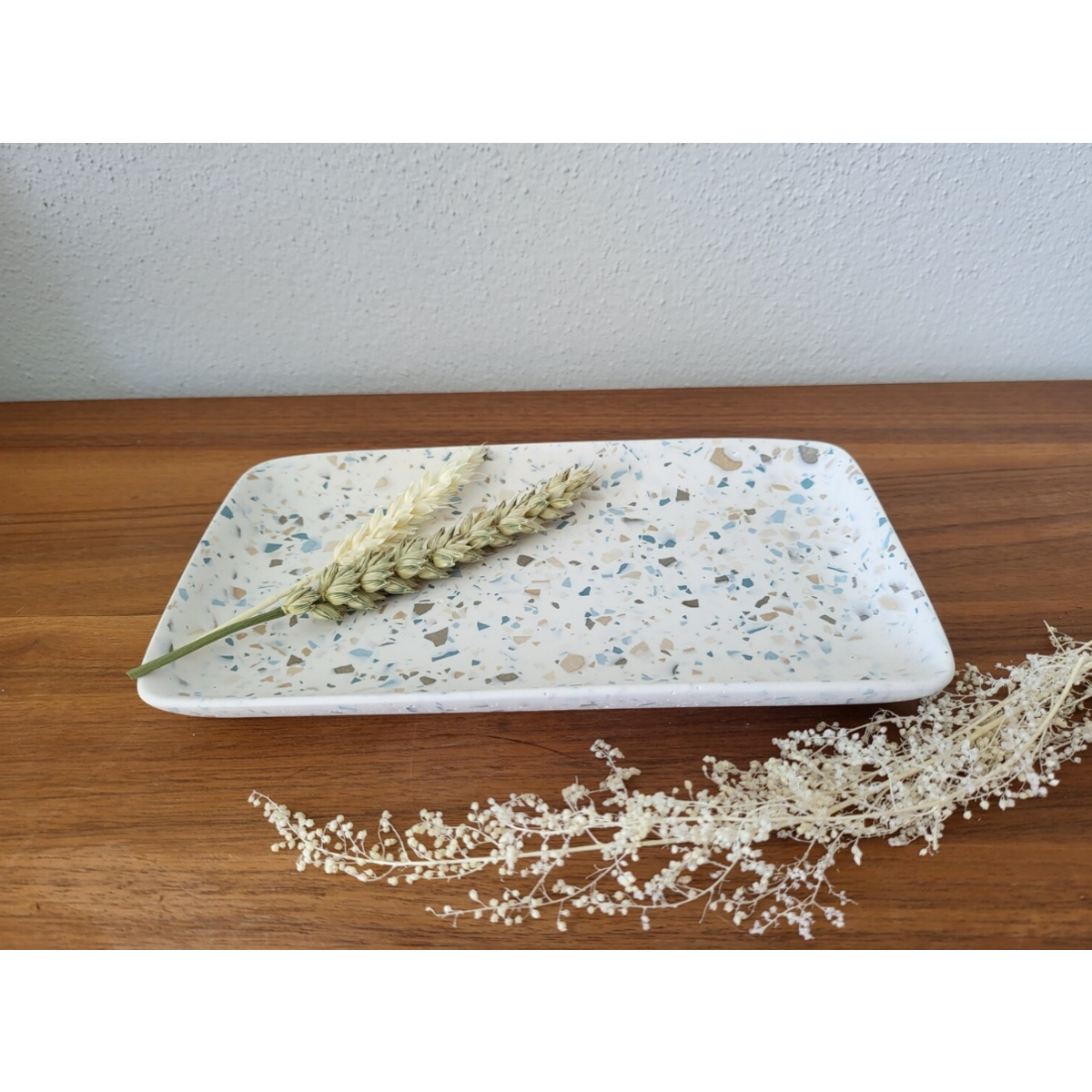 Square bowl Terrazzo "Dune"