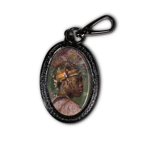 ZWARTE AKEEM SLEUTELHANGER