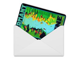 Bleach Postkarte Reise 10x14cm Rhinen den smukkeste flod i verden