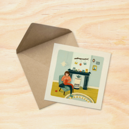 Greeting card | Knitting