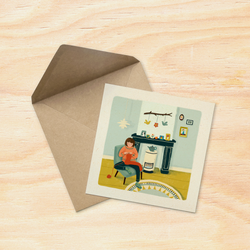 Greeting card | Knitting