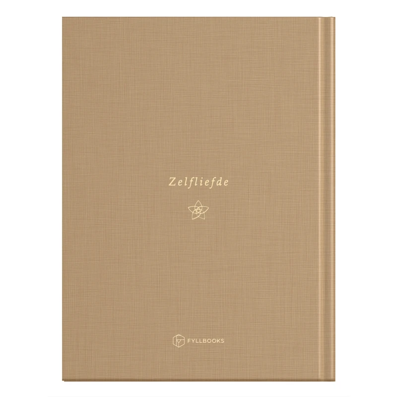 Fyllbooks Tagebuch für Selbstliebe - Leinenkamel mit Goldfolie