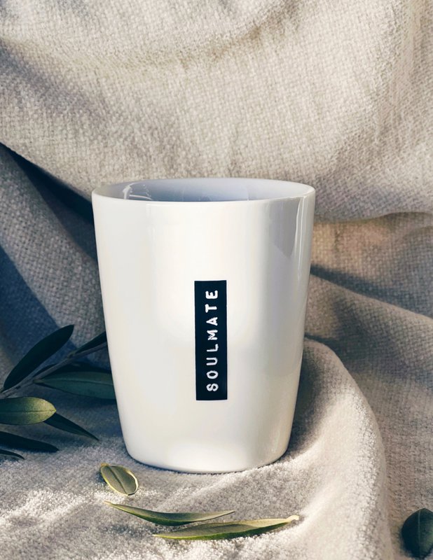 Becher Tasse Porzellan Herzensmensch - For You -  Soulmate - Alltagsheld - Bitte lächeln - Ciao Kakao - Teatime - But first coffee - Workmode - Weekenmode - Muntermacher