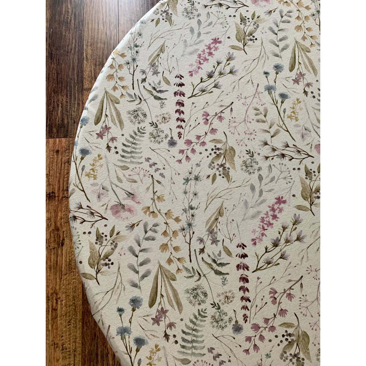 Round Tablecloth, Linen-Cotton Mix, Printed | Aitana