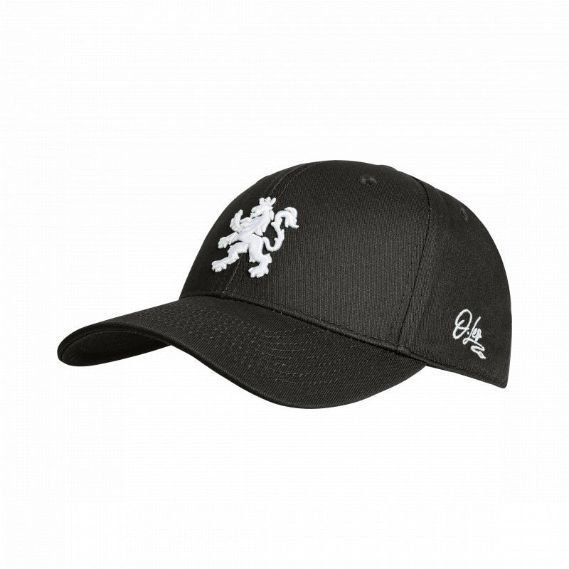 Gorra de béisbol O.Leo - Negro - León blanco - Unisex