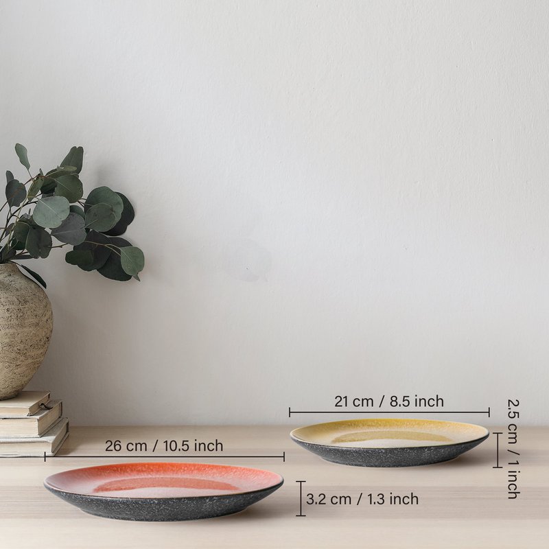 Teller Las Palmitas 6er Set 21-26 cm