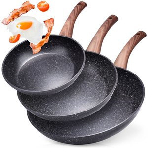Frying pan set with granite coating 20/24/28cm
