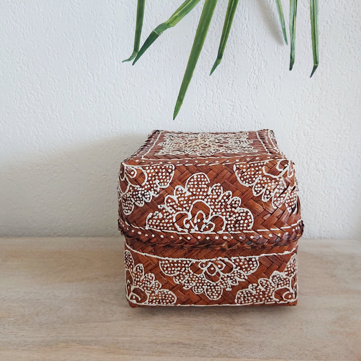 Firkantede bambusæsker, Mandala design